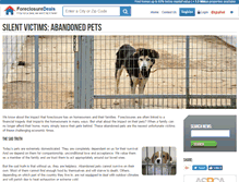 Tablet Screenshot of abandoned-pets.foreclosuredeals.com