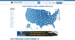 Desktop Screenshot of foreclosuredeals.com